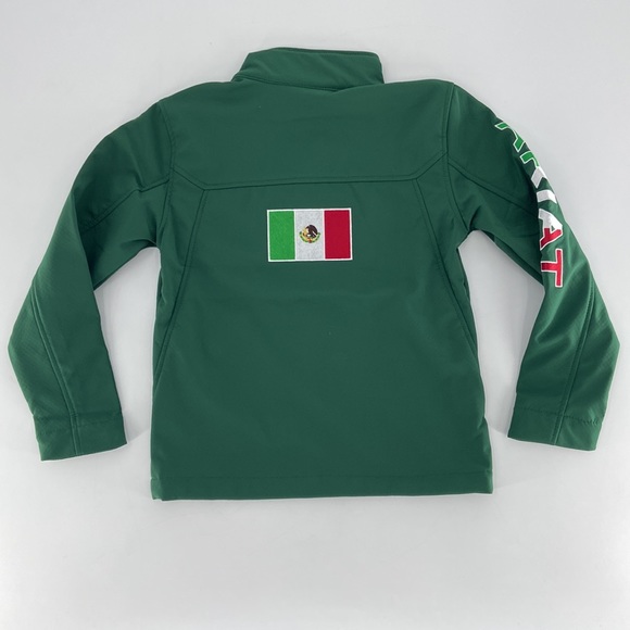 Ariat Unisex Youth Verde New Team Softshell Mexico Jacket Size S - Picture 4 of 13